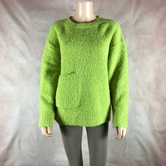 Green Thick Winter Pullover Sweater MEDIUM - Picture 2 of 8